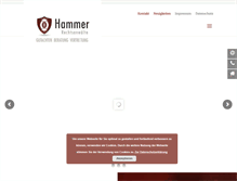 Tablet Screenshot of hammer-rechtsanwaelte.de